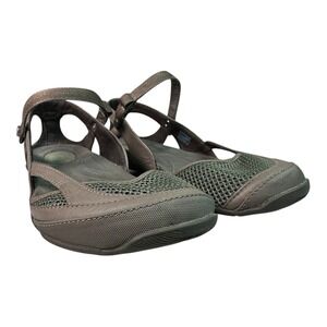 Teva Northwater Sport Mary Jane Sandals Womens 7.5 Green Brown Outdoor Walking